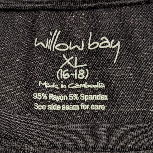 ⚡ Willow Bay tunic top size XL color black and green - Picture 3 of 8